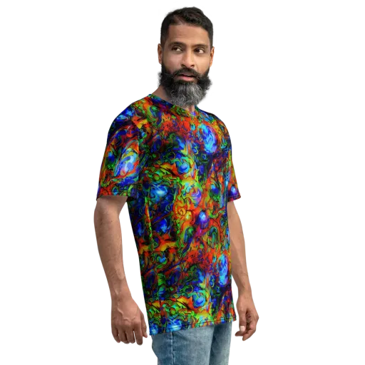 Hypercolor Tangle on a Men's Crew Neck T-Shirt