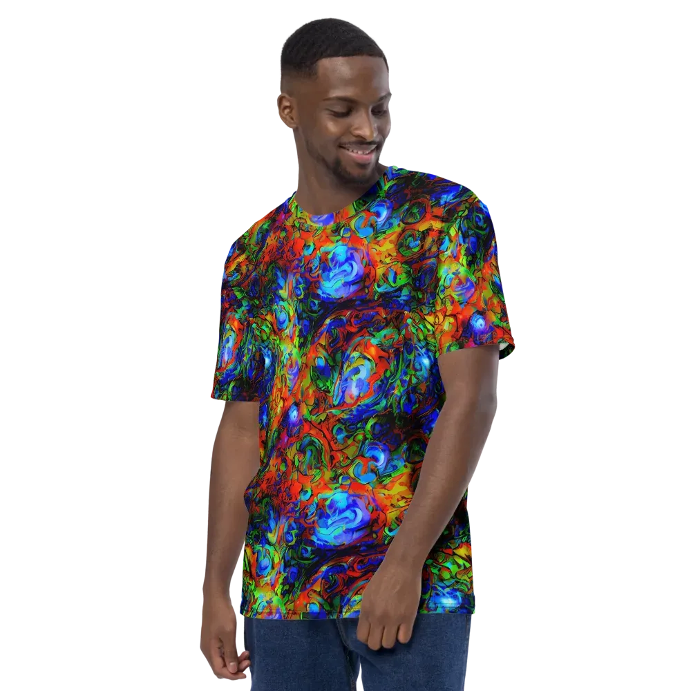 Hypercolor Tangle on Men's Crew Neck T-Shirt — Left