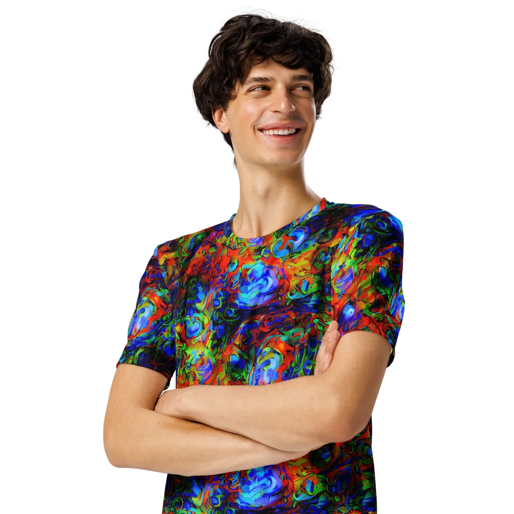 Hypercolor Tangle on Men's Crew Neck T-Shirt — Left Front