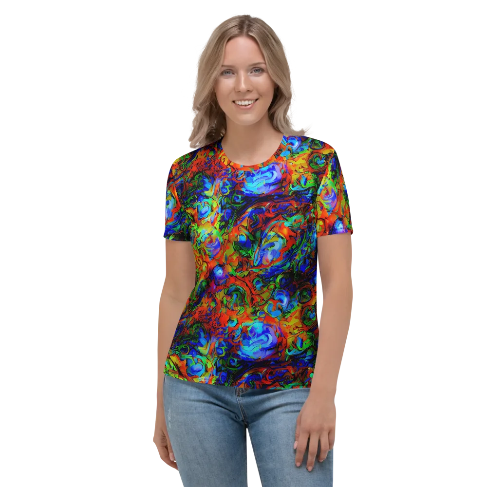 Hypercolor Tangle on Women's Crew Neck T-Shirt — Front