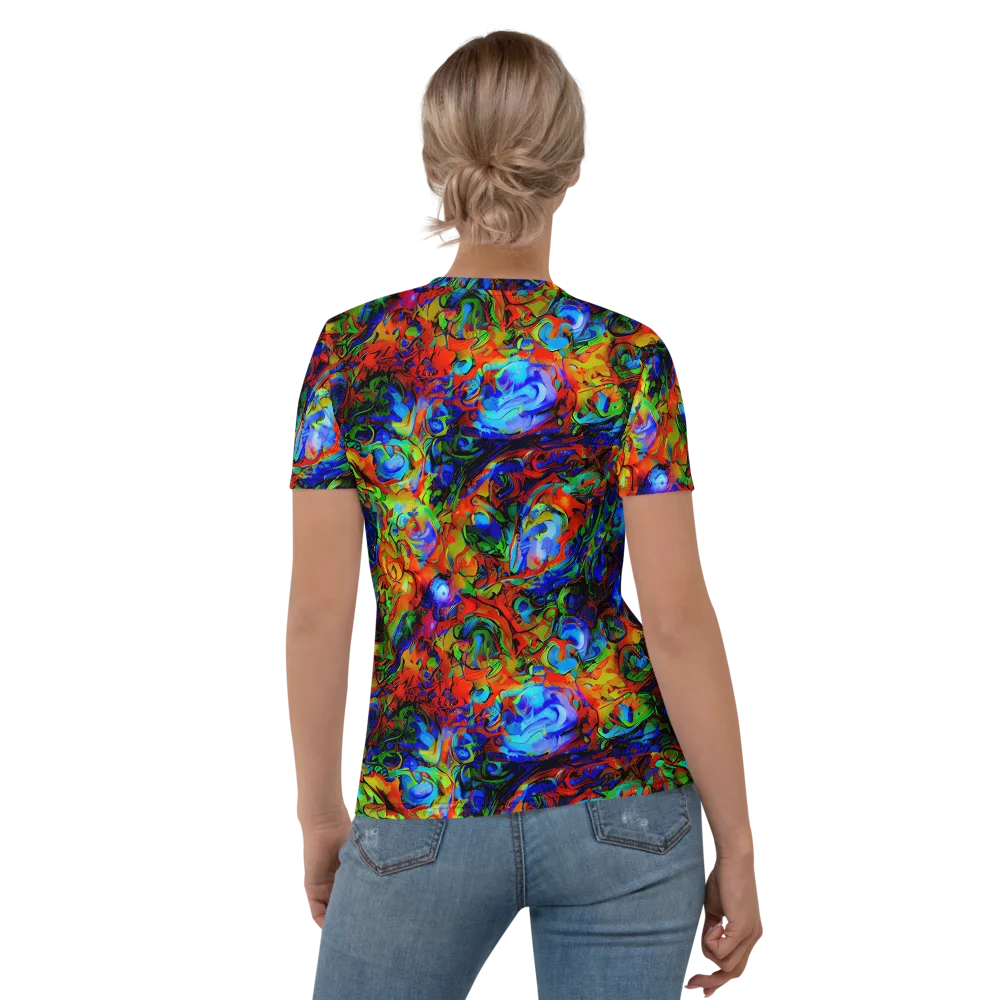 Hypercolor Tangle on Women's Crew Neck T-Shirt — Back