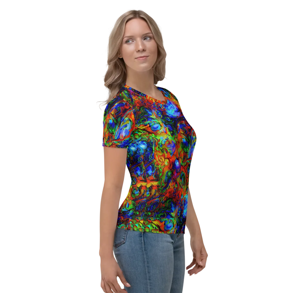 Hypercolor Tangle on Women's Crew Neck T-Shirt — Right