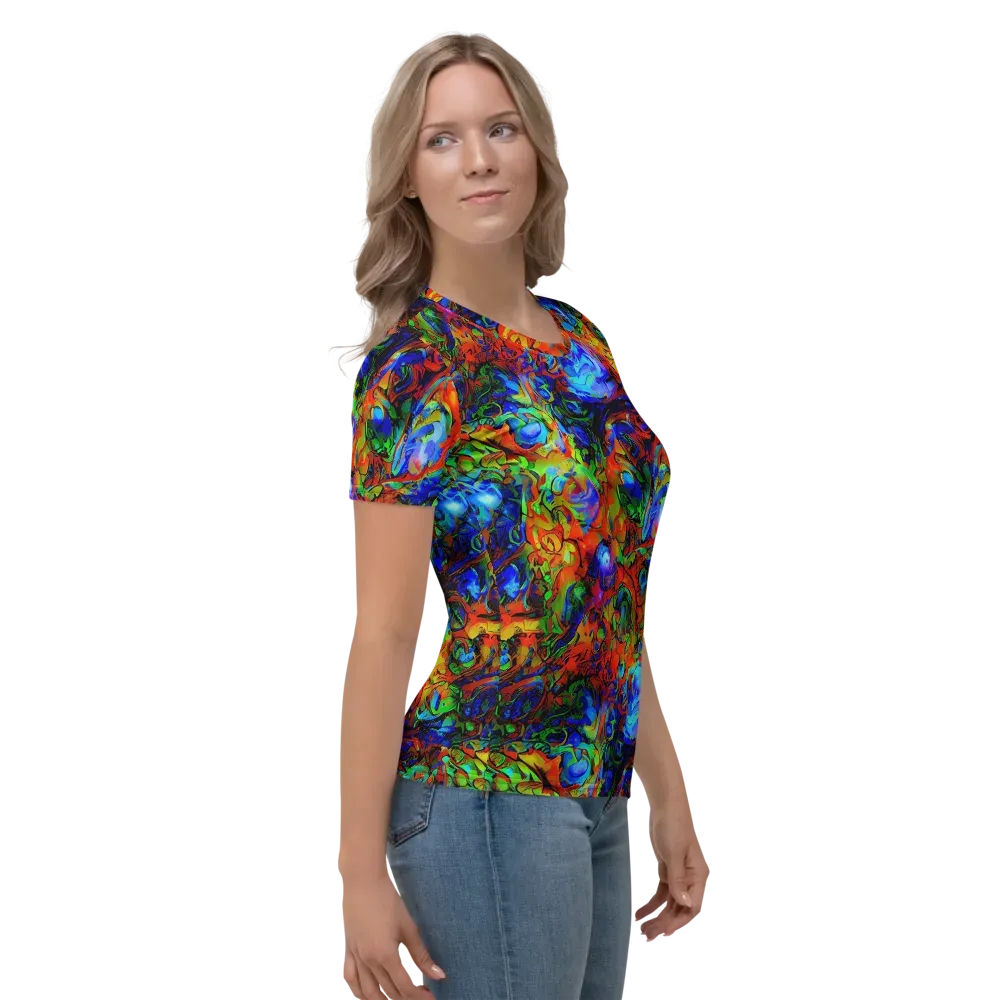 Hypercolor Tangle on Women's Crew Neck T-Shirt — Right