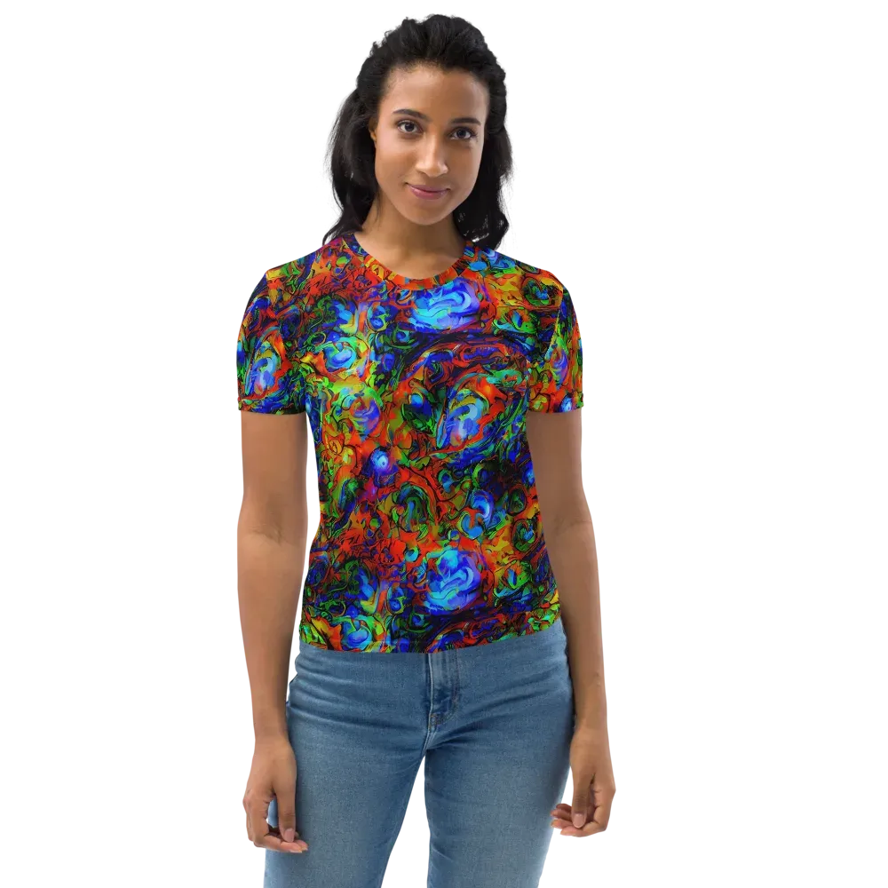 Hypercolor Tangle on Women's Crew Neck T-Shirt — Front