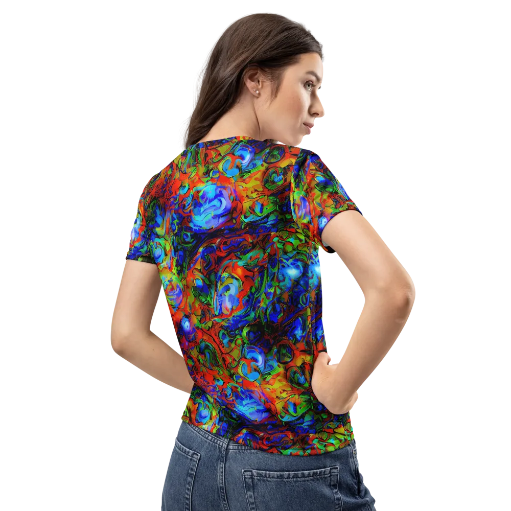 Hypercolor Tangle on Women's Crew Neck T-Shirt — Back