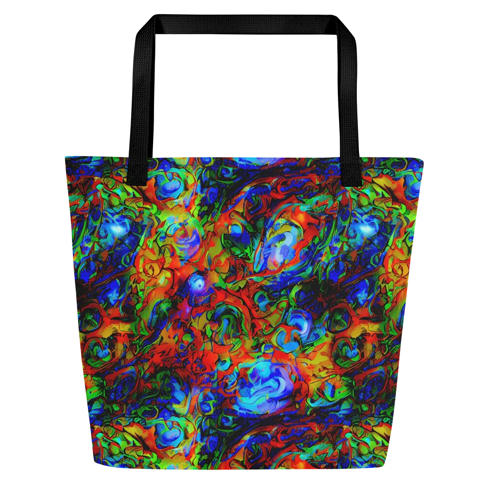 Hypercolor Tangle on Large Tote Bag W/ Pocket — Front