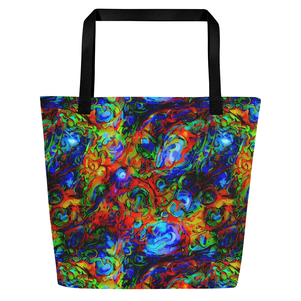 Hypercolor Tangle on Large Tote Bag W/ Pocket — Front