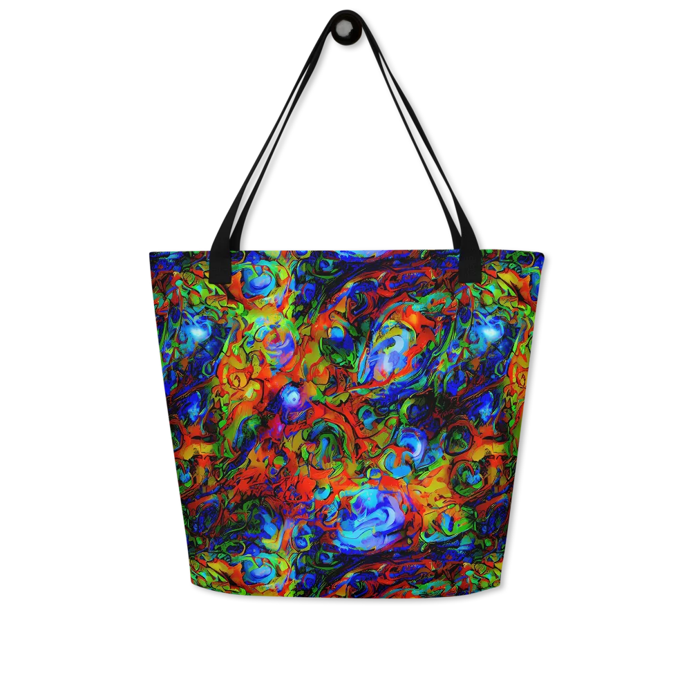 Hypercolor Tangle on Large Tote Bag W/ Pocket — Front