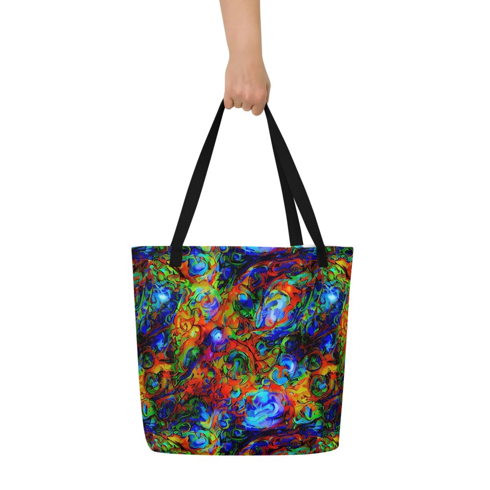 Hypercolor Tangle on Large Tote Bag W/ Pocket — Front