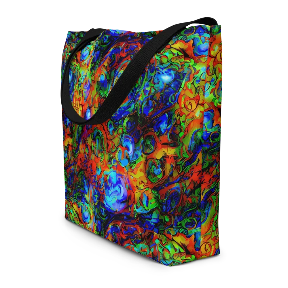Hypercolor Tangle on Large Tote Bag W/ Pocket — Front