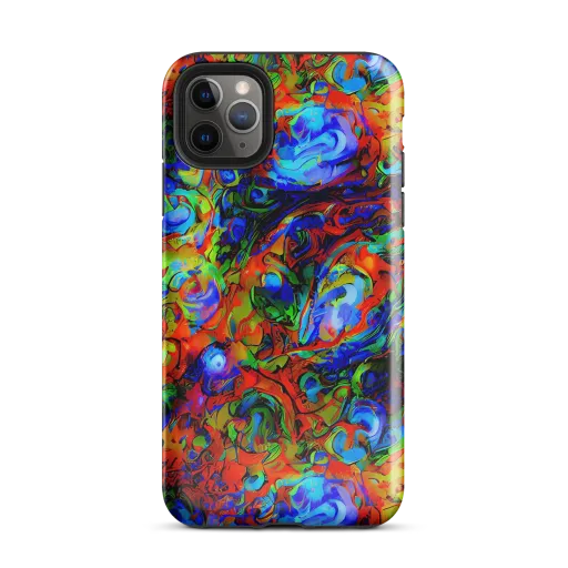 Hypercolor Tangle on a Tough Case for iPhone®