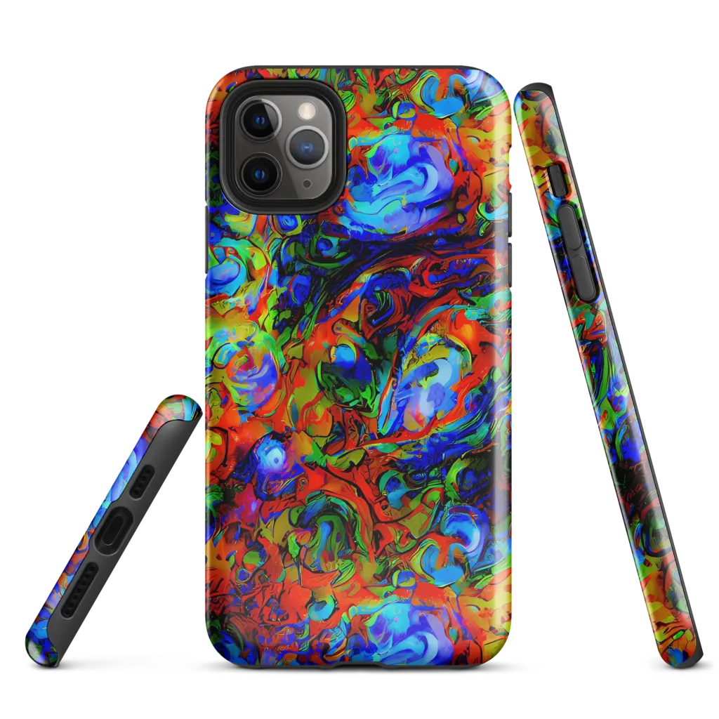 Hypercolor Tangle on Tough Case for iPhone® — Front