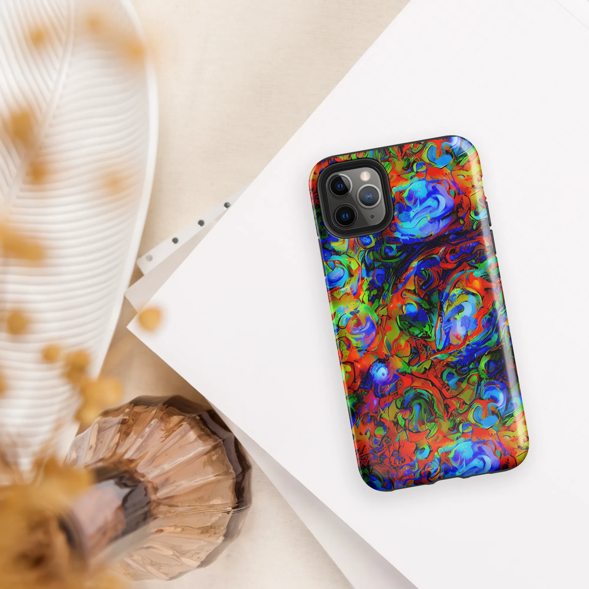 Hypercolor Tangle on Tough Case for iPhone® — Front