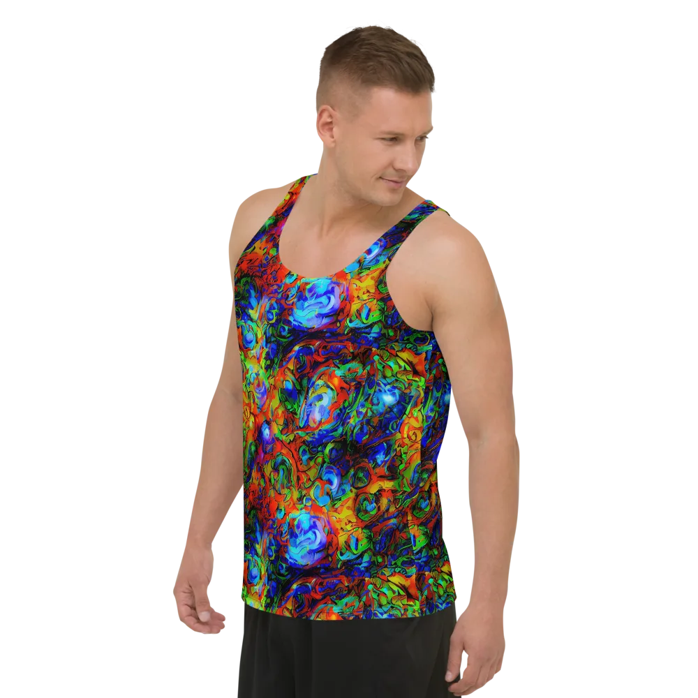Hypercolor Tangle on Men's Tank Top — Left Front
