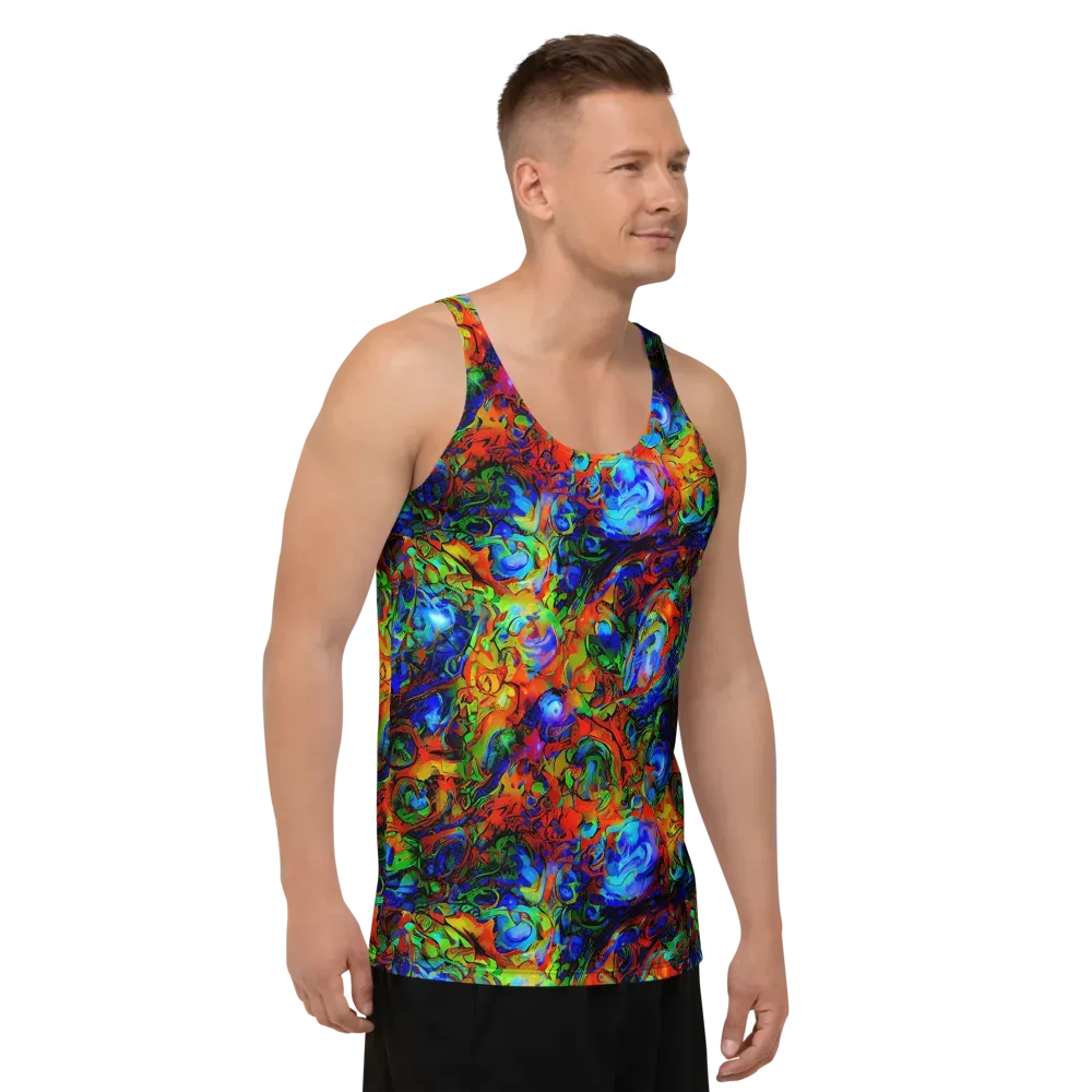 Hypercolor Tangle on Men's Tank Top — Right Front