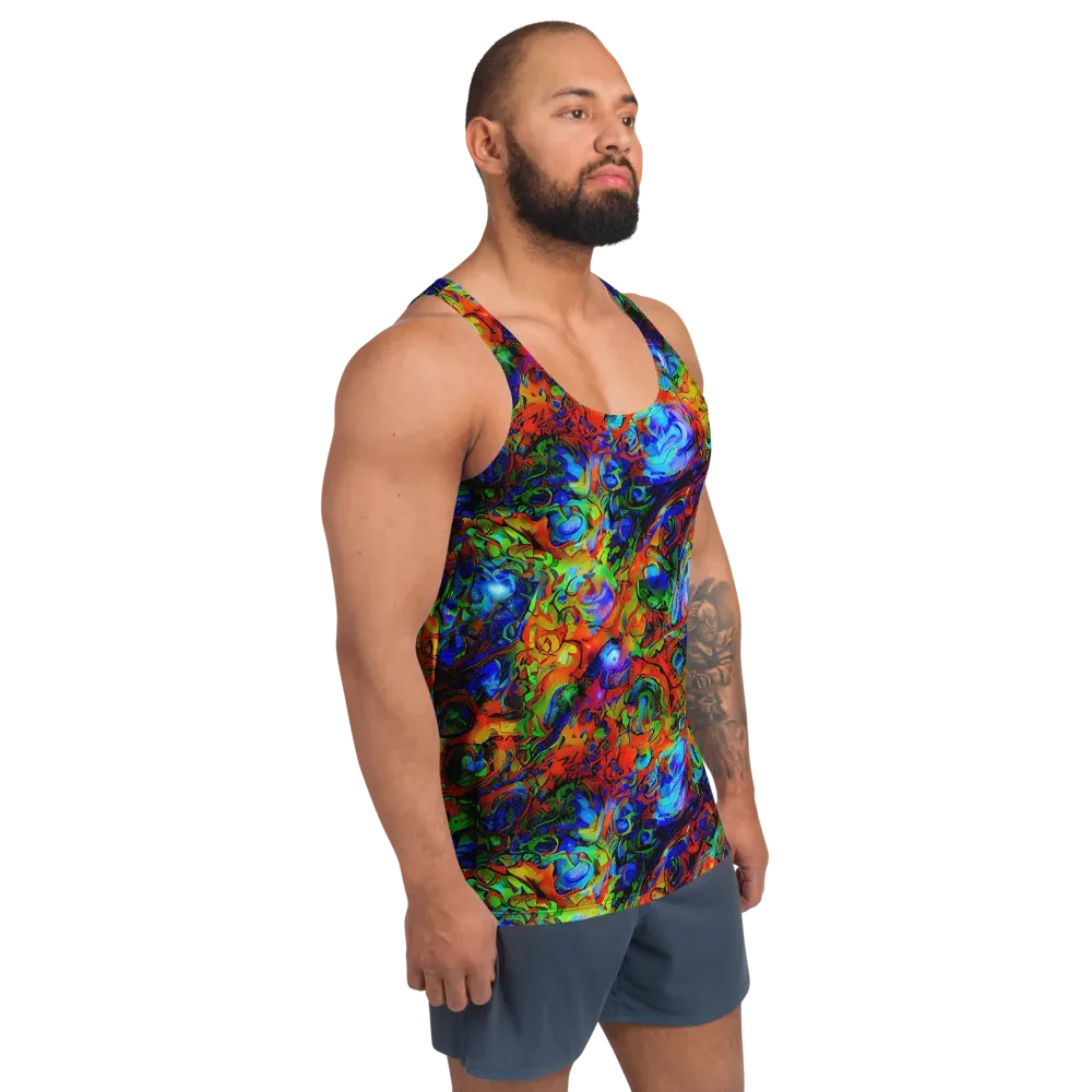 Hypercolor Tangle on Men's Tank Top — Right Front