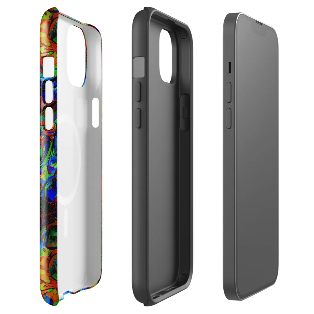 Hypercolor Tangle on MagSafe Tough Case for iPhone® — Front