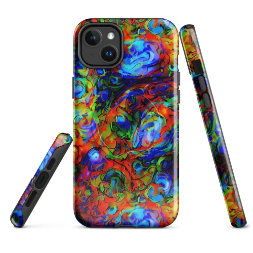 Hypercolor Tangle on a MagSafe Tough Case for iPhone®
