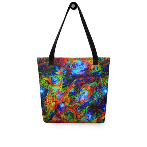 Hypercolor Tangle on a Tote Bag