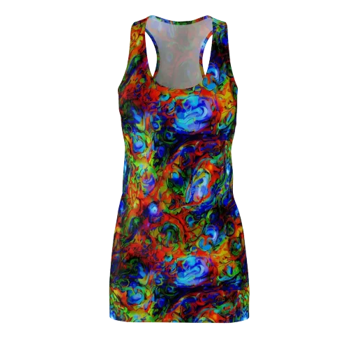 Hypercolor Tangle on a Racerback Dress