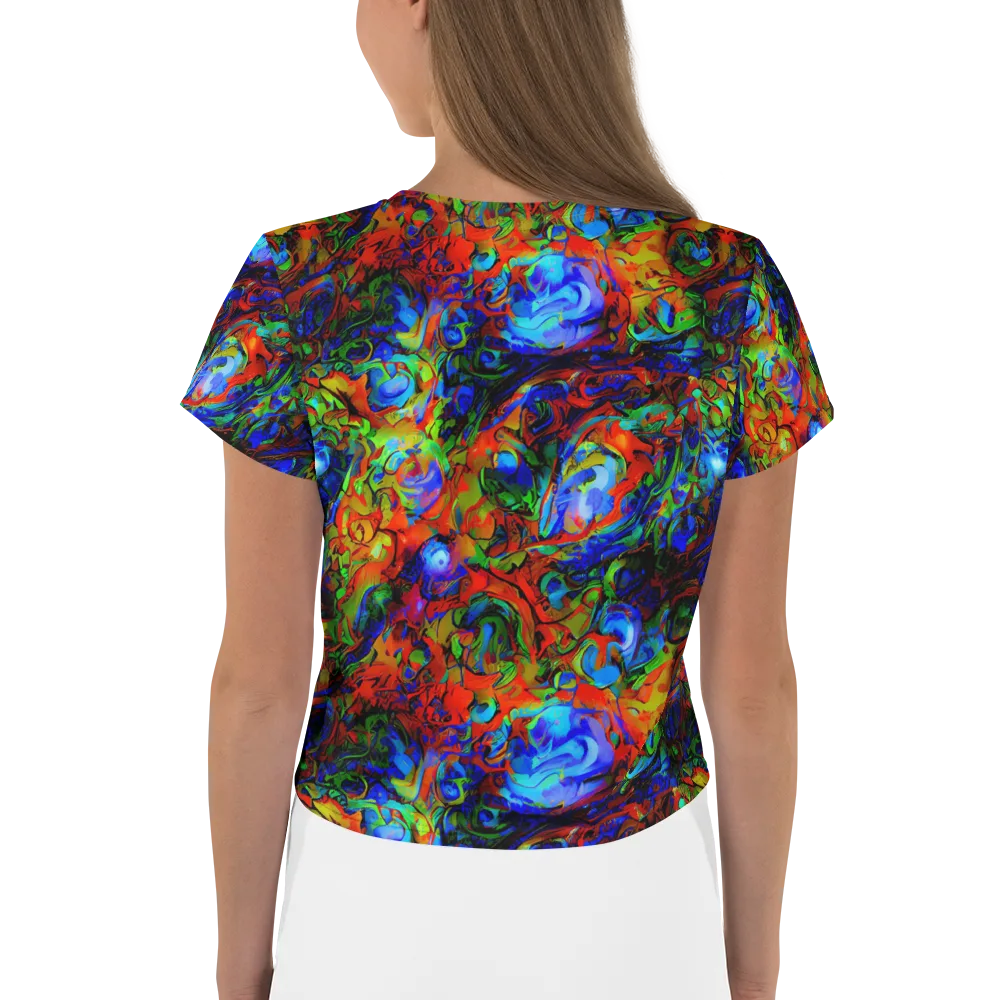 Hypercolor Tangle on Crop Tee — Back