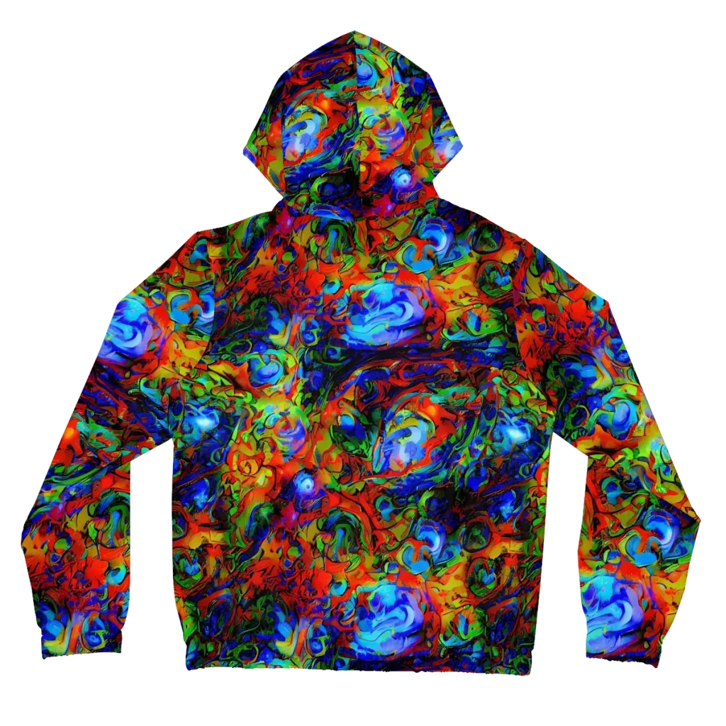 Hypercolor Tangle on Women's Full-Zip Hoodie — Back