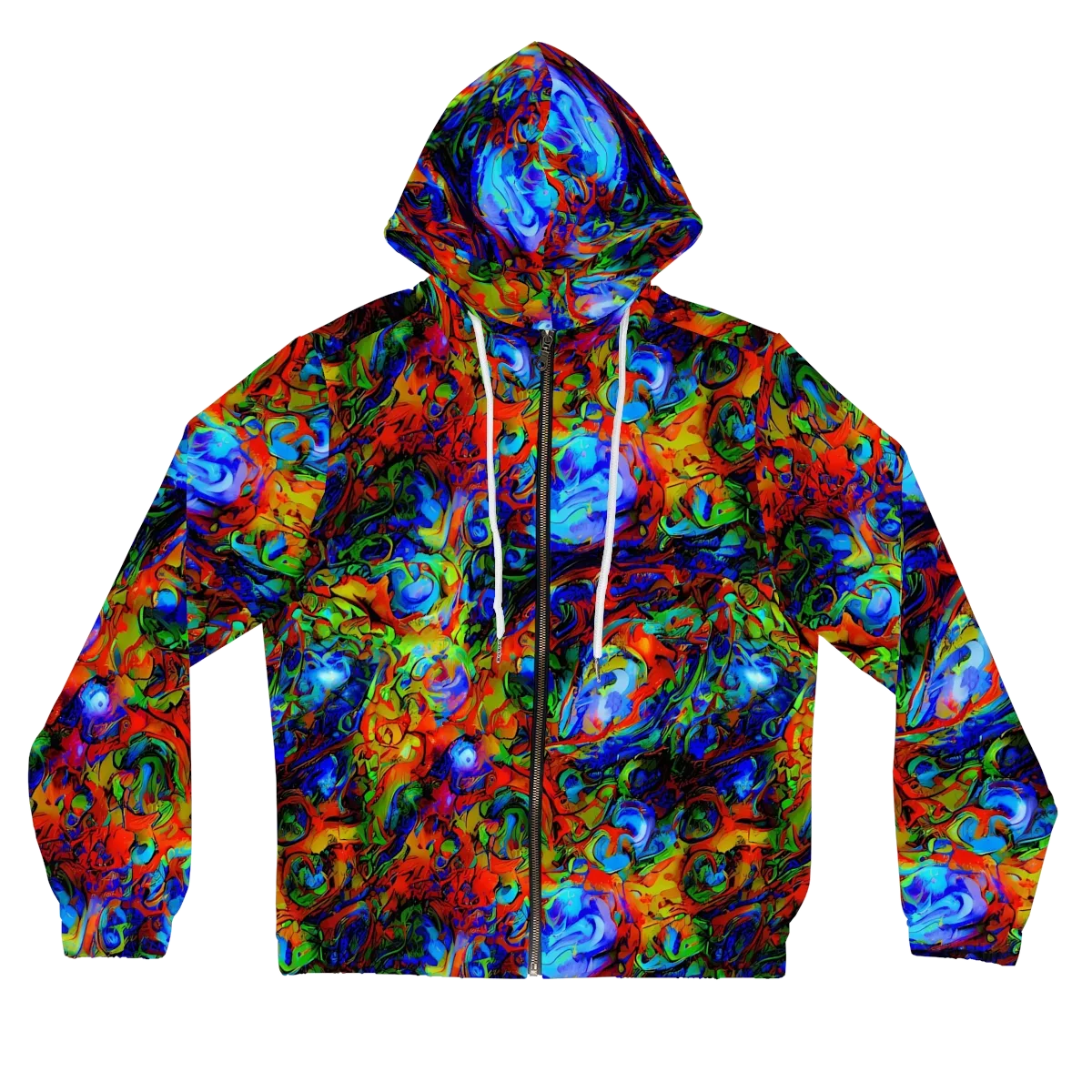 Hypercolor Tangle on Women's Full-Zip Hoodie — Front