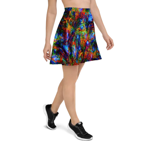 Hypercolor Tangle on a Skater Skirt