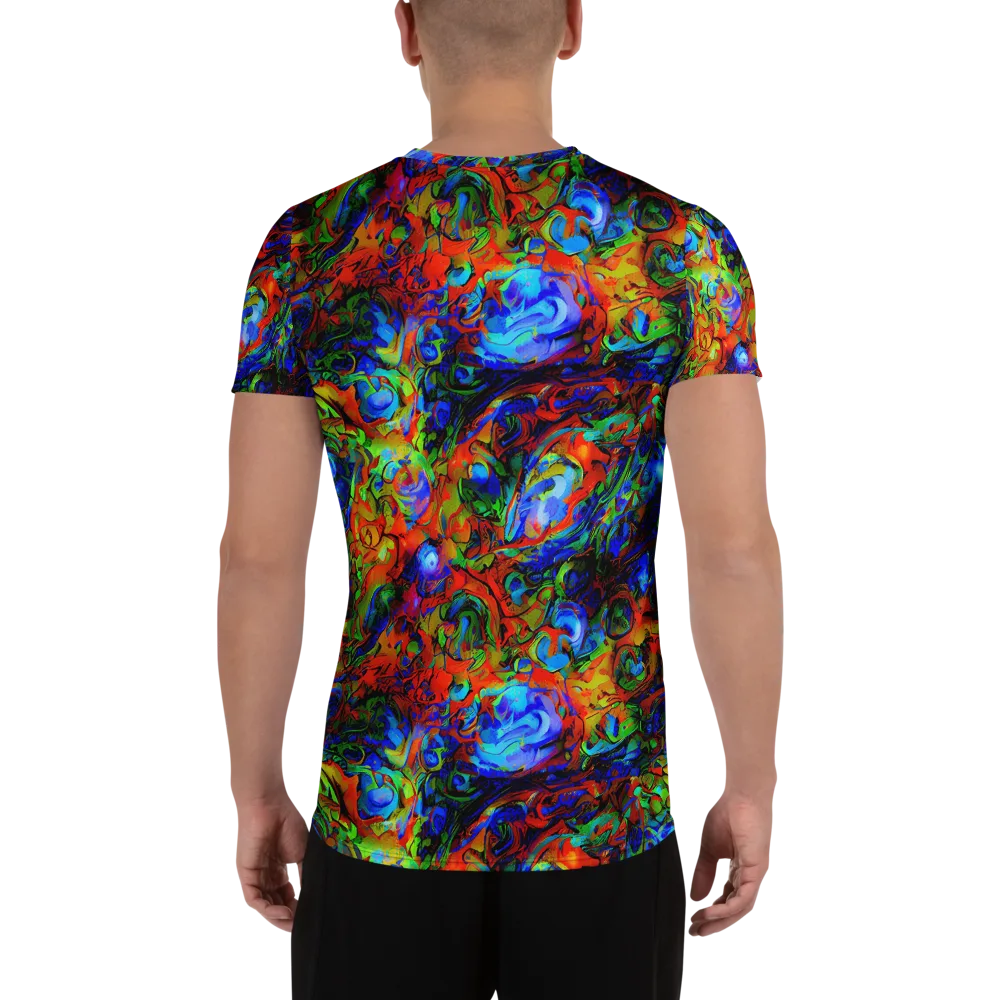 Hypercolor Tangle on Men's Athletic T-Shirt — Back
