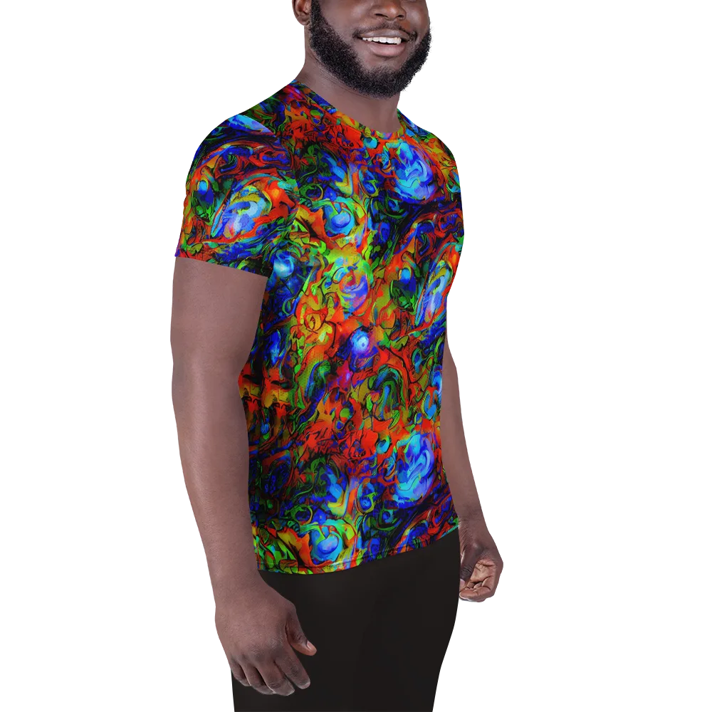 Hypercolor Tangle on Men's Athletic T-Shirt — Right