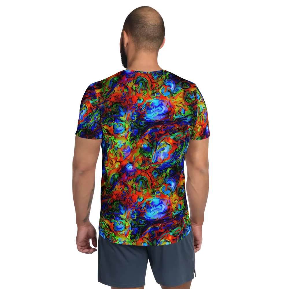 Hypercolor Tangle on Men's Athletic T-Shirt — Back