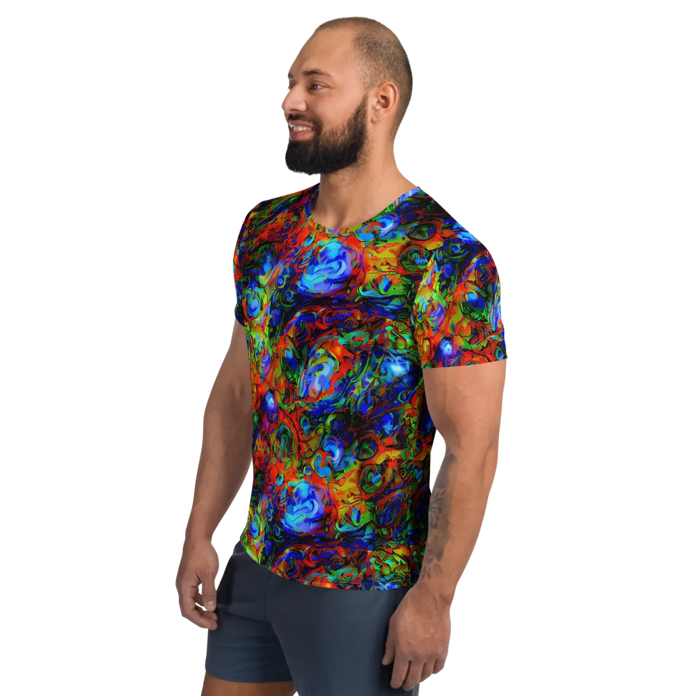 Hypercolor Tangle on Men's Athletic T-Shirt — Left