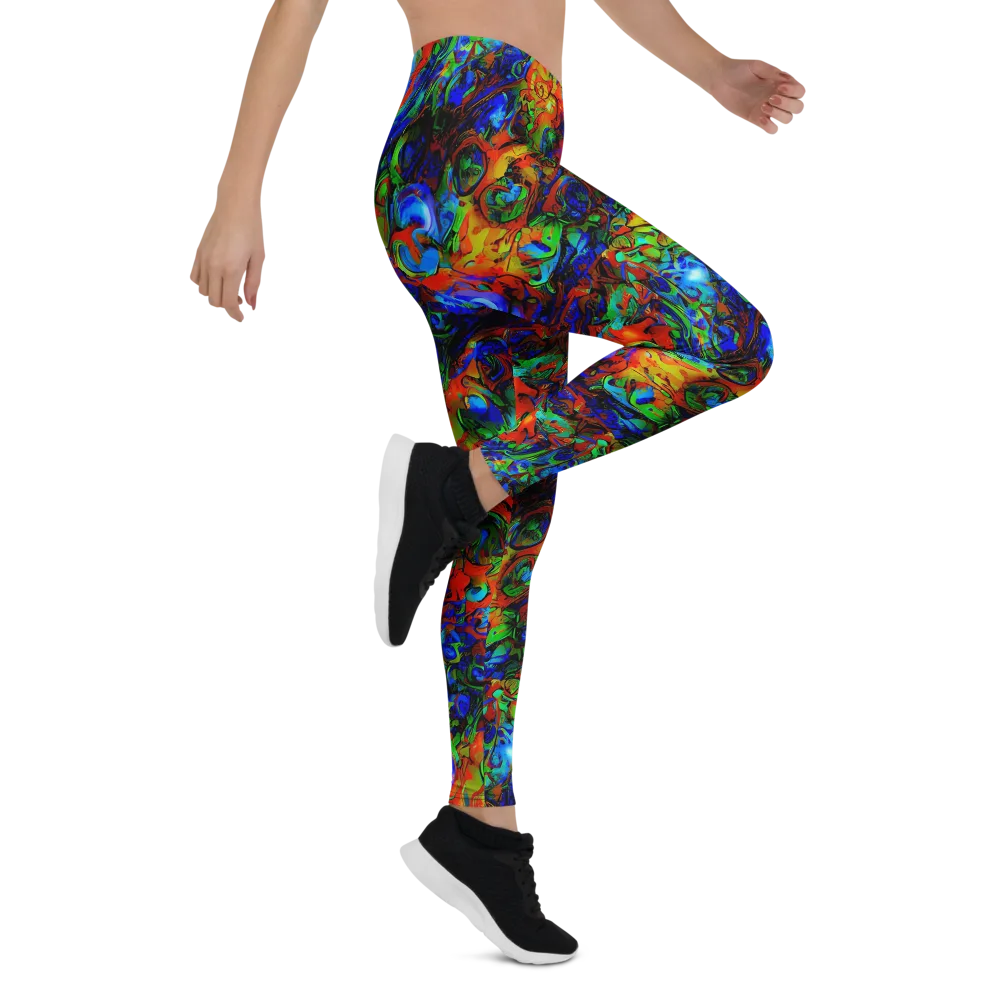 Hypercolor Tangle on Leggings — Right