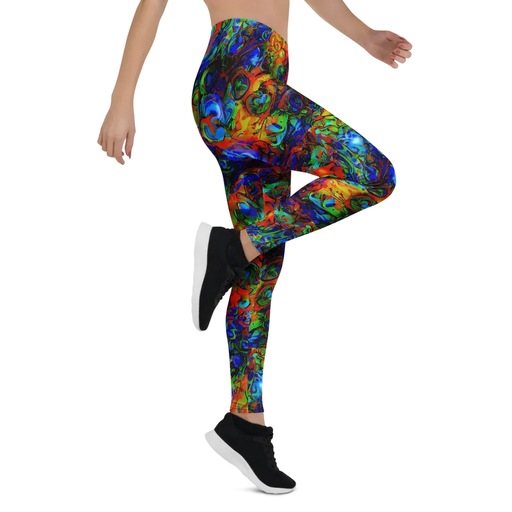 Hypercolor Tangle on Leggings — Right