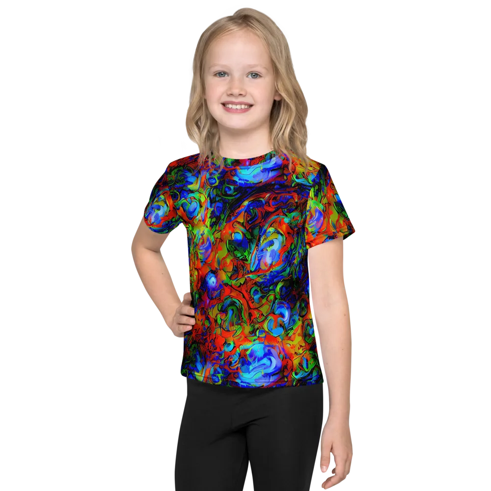 Hypercolor Tangle on Kids Crew Neck T-Shirt — Front