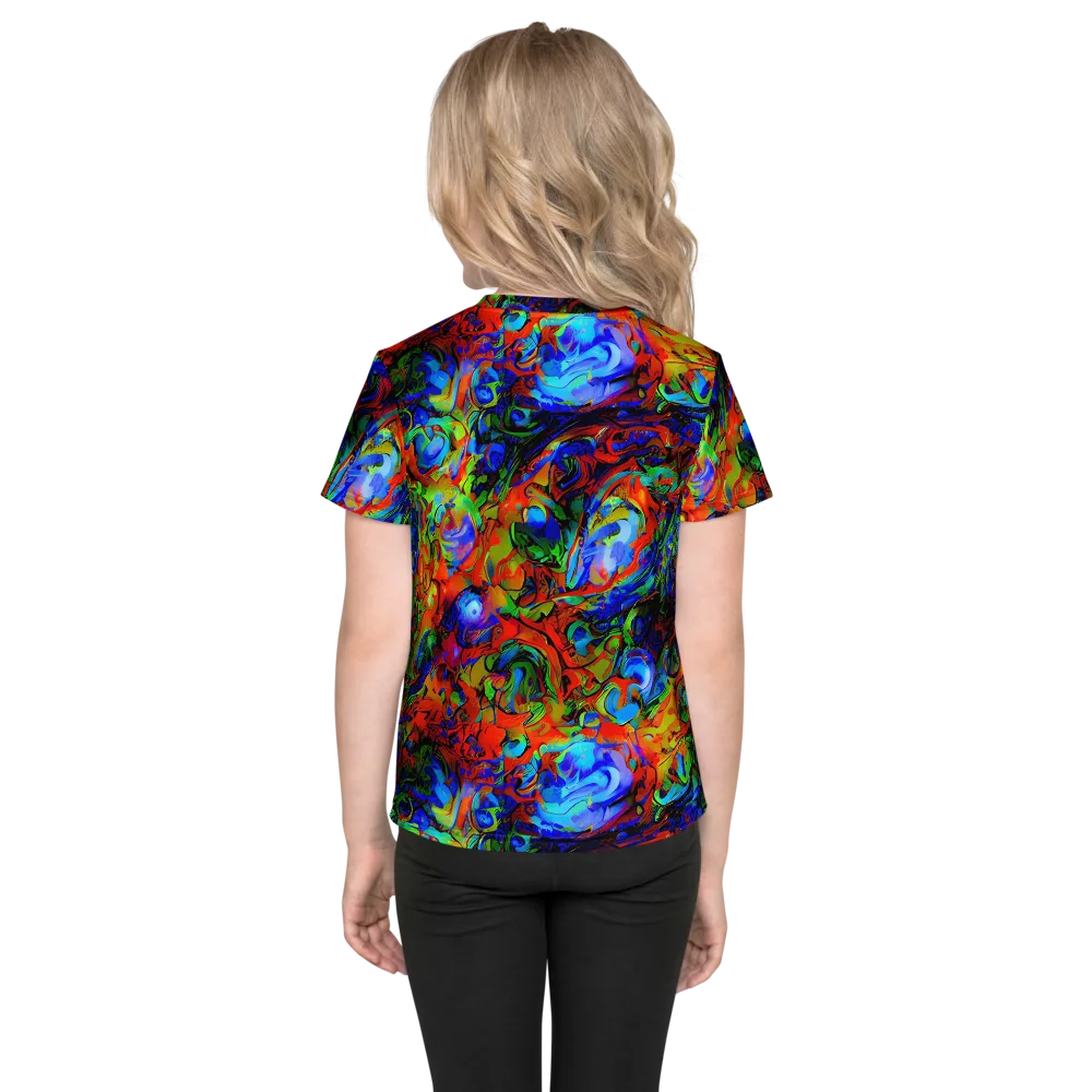 Hypercolor Tangle on Kids Crew Neck T-Shirt — Back