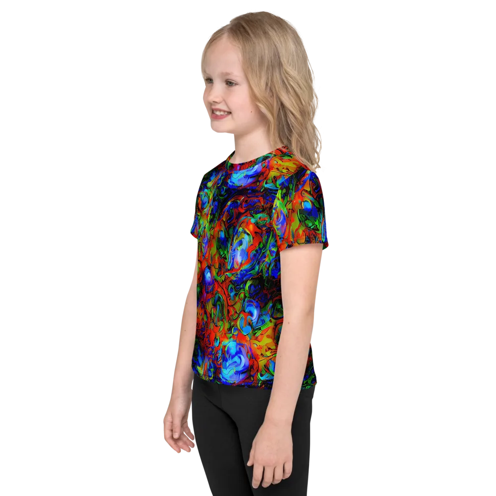 Hypercolor Tangle on Kids Crew Neck T-Shirt — Left