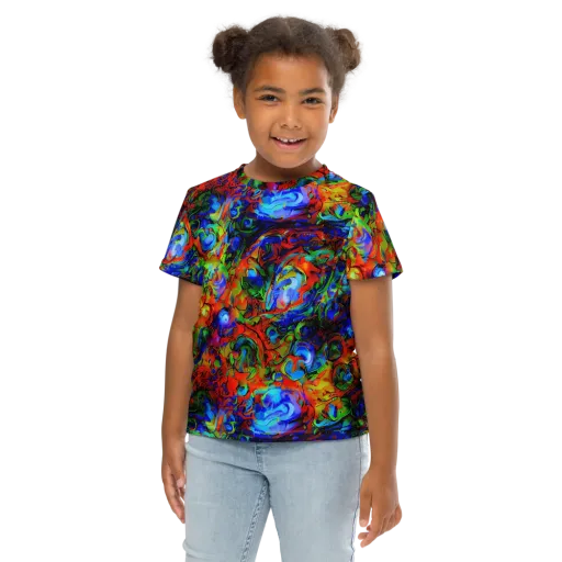 Hypercolor Tangle on a Kids Crew Neck T-Shirt
