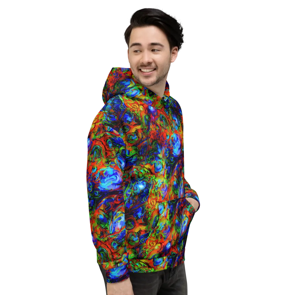 Hypercolor Tangle on Hoodie — Right