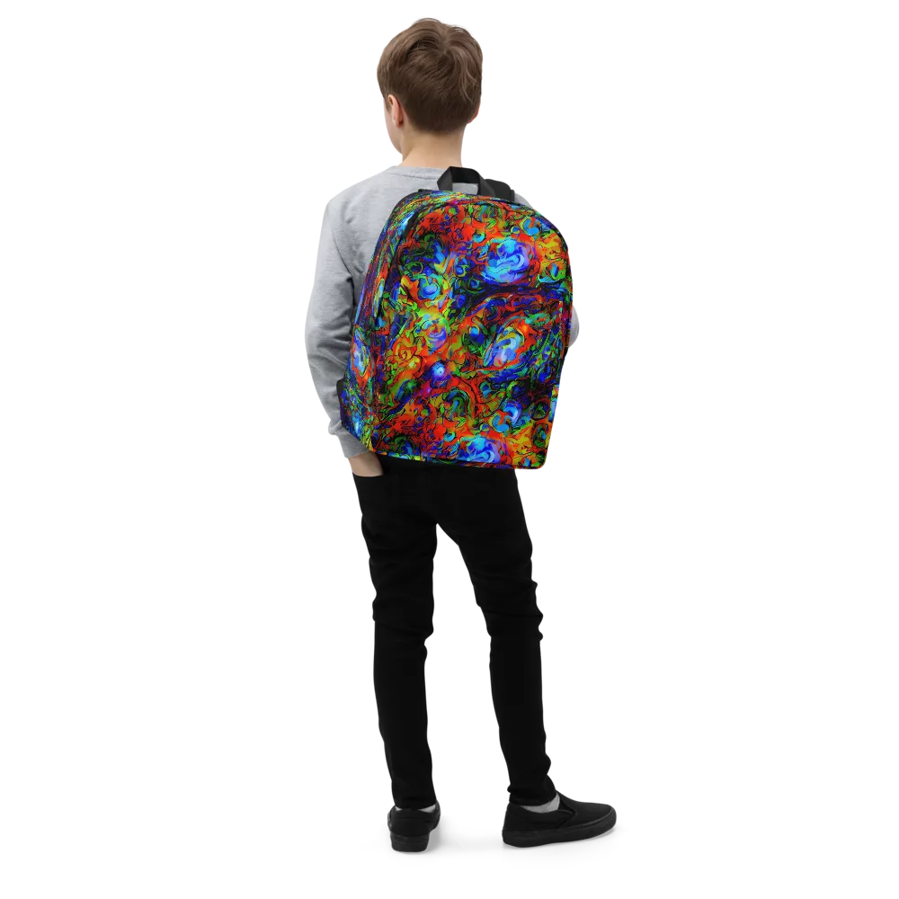Hypercolor Tangle on Minimalist Backpack — Right Front