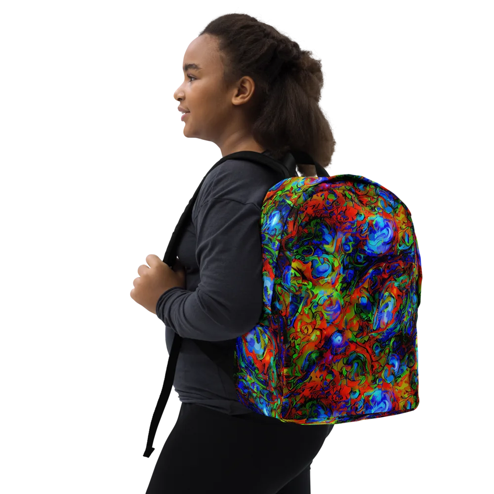 Hypercolor Tangle on Minimalist Backpack — Right Front
