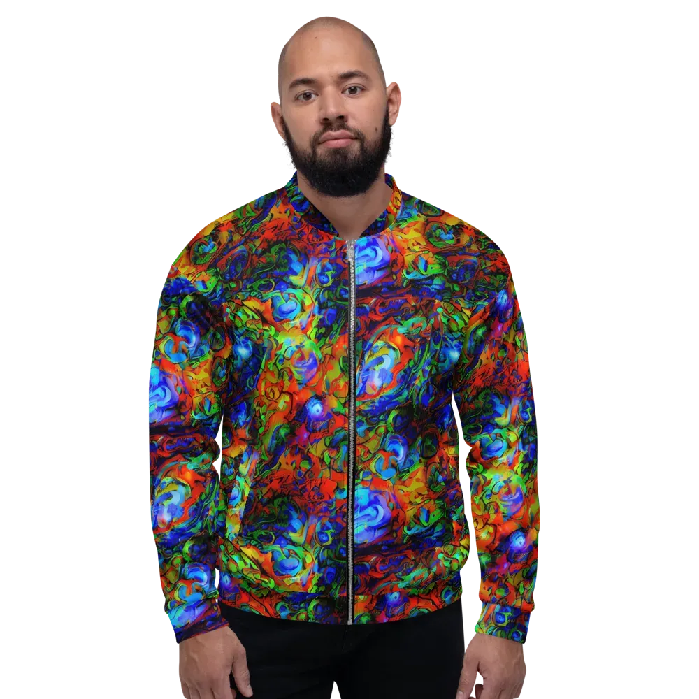 Hypercolor Tangle on Bomber Jacket — Front