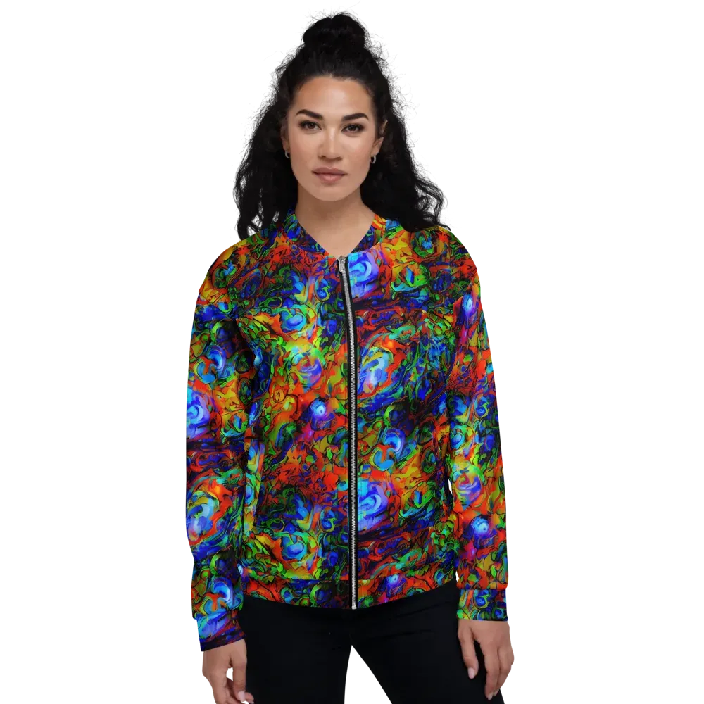 Hypercolor Tangle on Bomber Jacket — Front