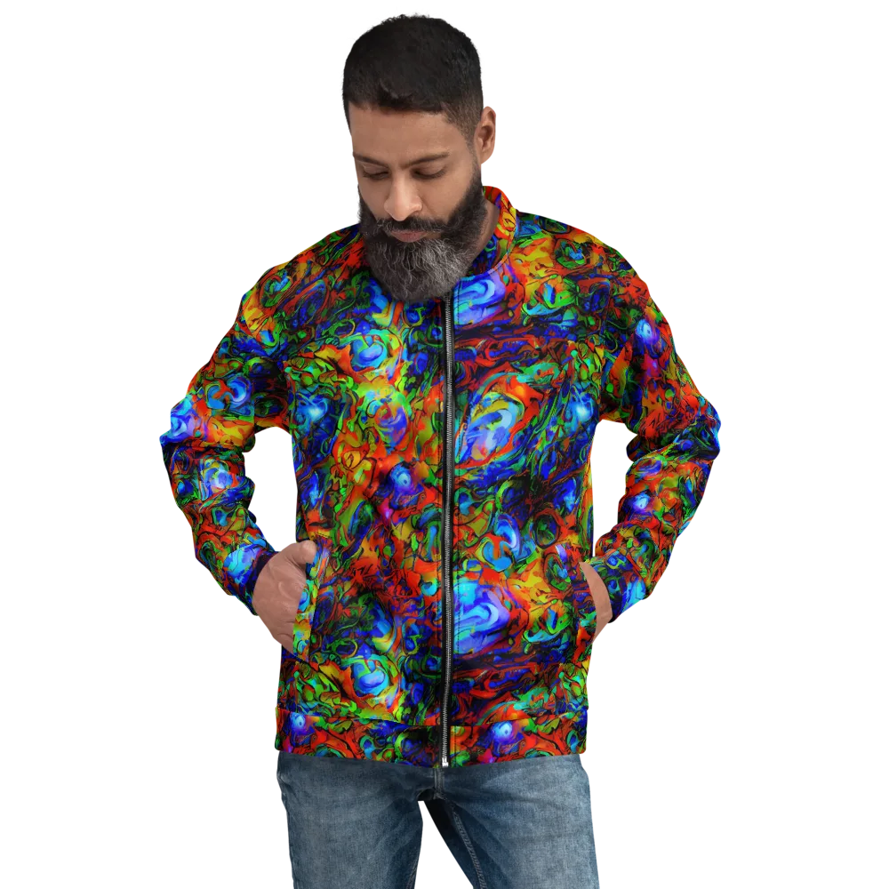 Hypercolor Tangle on Bomber Jacket — Front