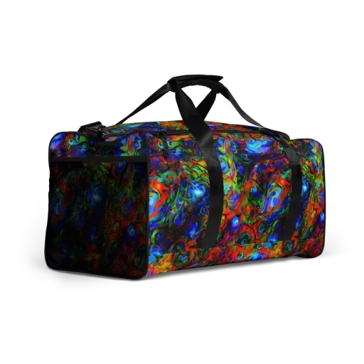 Hypercolor Tangle on a Duffle Bag