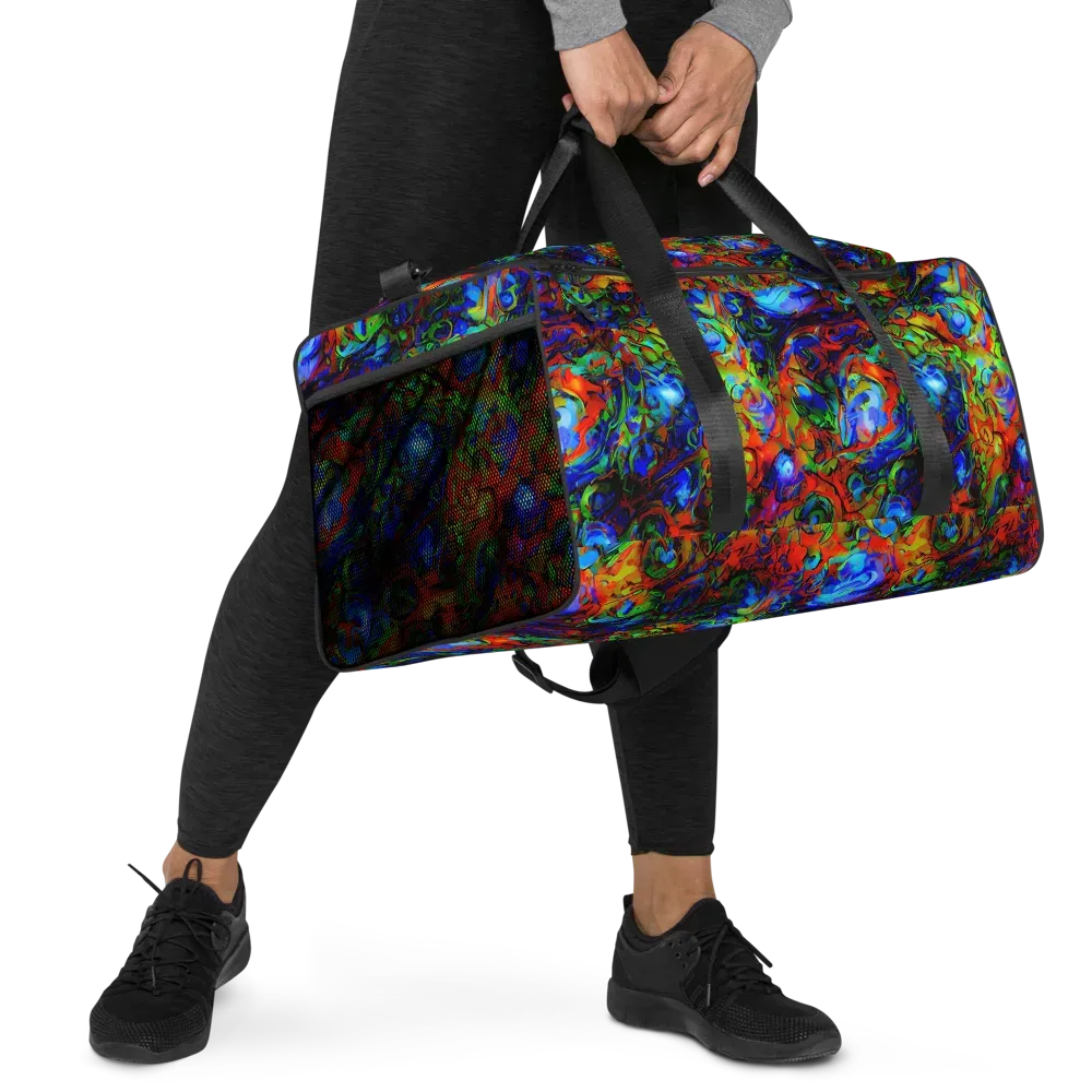 Hypercolor Tangle on Duffle Bag — Right Front