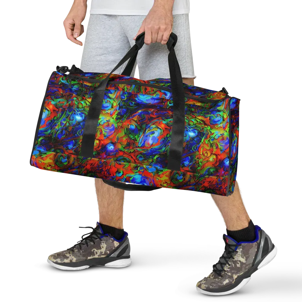 Hypercolor Tangle on Duffle Bag — Front