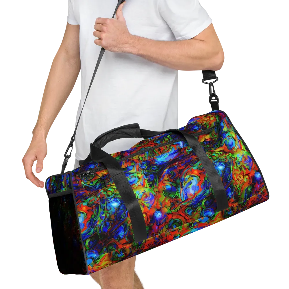 Hypercolor Tangle on Duffle Bag — Right Front
