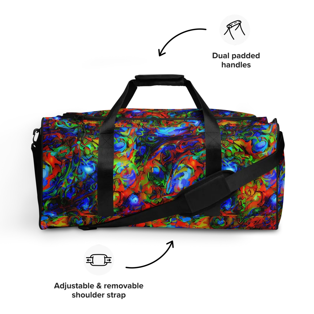Hypercolor Tangle on Duffle Bag — Front