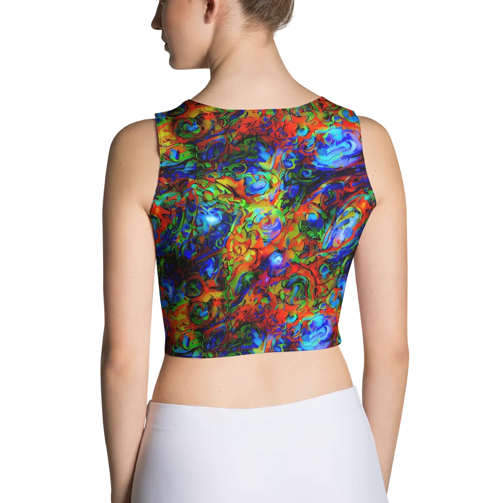 Hypercolor Tangle on Crop Top — Back